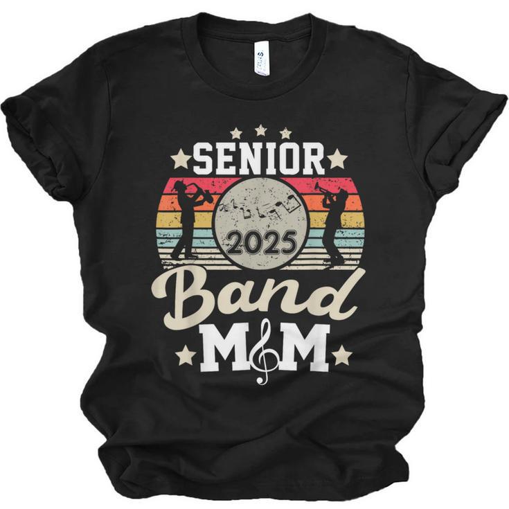 Proud Senior Mom Marching Band Mom Class Of 2025 Graduation Unisex Jersey T-Shirt