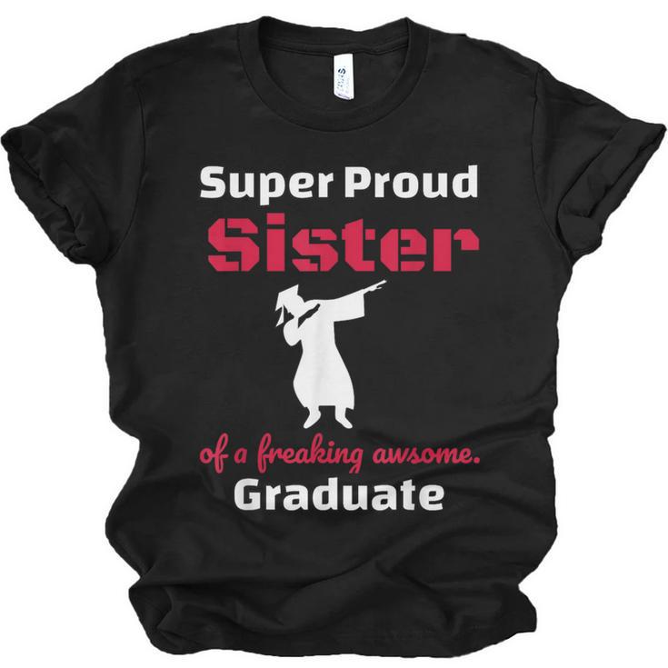 Proud Sister Of 2018 Graduate Dabbing Graduation Unisex Jersey T-Shirt