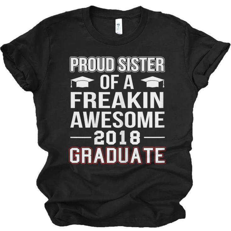 Proud Sister Of A 2018 Graduate Senior Graduation T Shirt Unisex Jersey T-Shirt