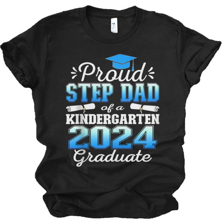 Proud Step Dad Of Kindergarten Graduate 2024 Graduation Step Unisex Jersey T-Shirt