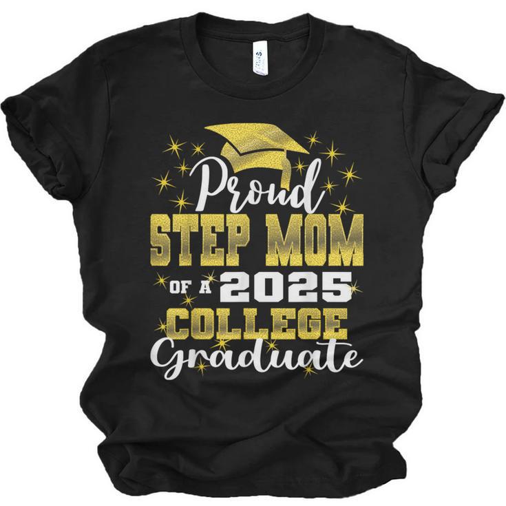 Proud Step Mom Of 2025 College Graduate Family 24 Graduation Unisex Jersey T-Shirt