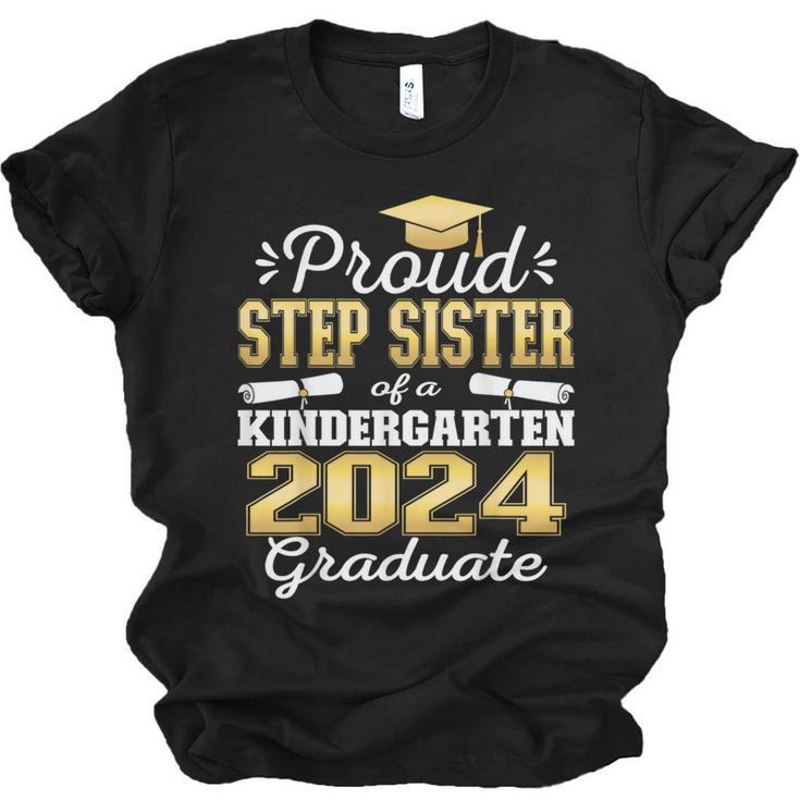 Proud Step Sister Of Kindergarten Graduate 2024 Graduation Unisex Jersey T-Shirt