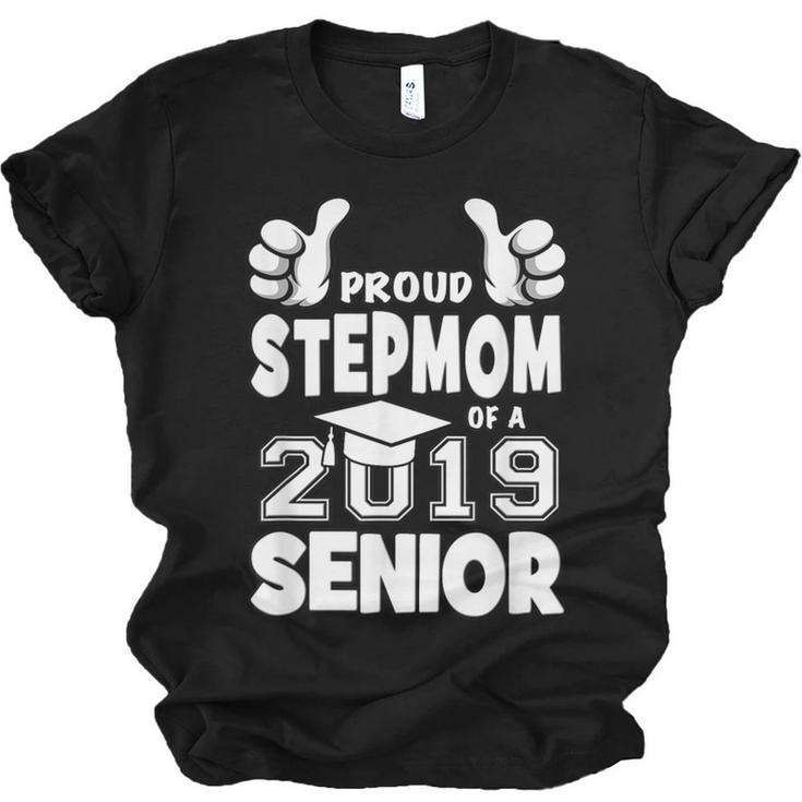 Proud Stepmom Of A 2019 Senior School Graduation Shirt Unisex Jersey T-Shirt