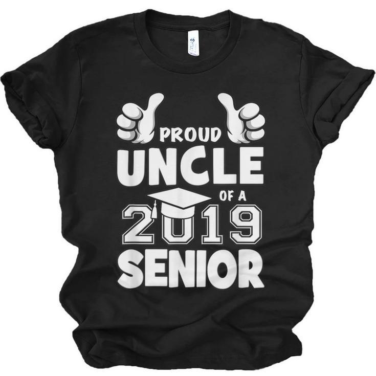 Proud Uncle Of A 2019 Senior School Graduation Shirt Unisex Jersey T-Shirt