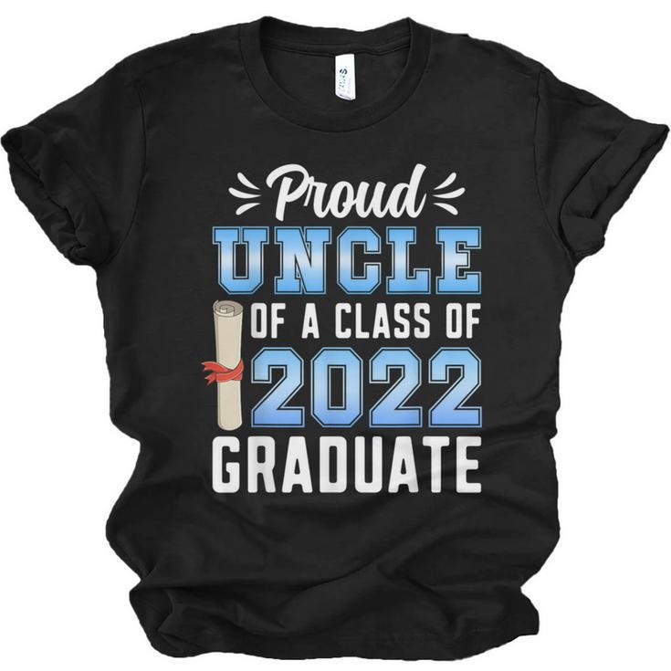 Proud Uncle Of A Class Of 2022 Graduate 22 Senior Graduation Unisex Jersey T-Shirt