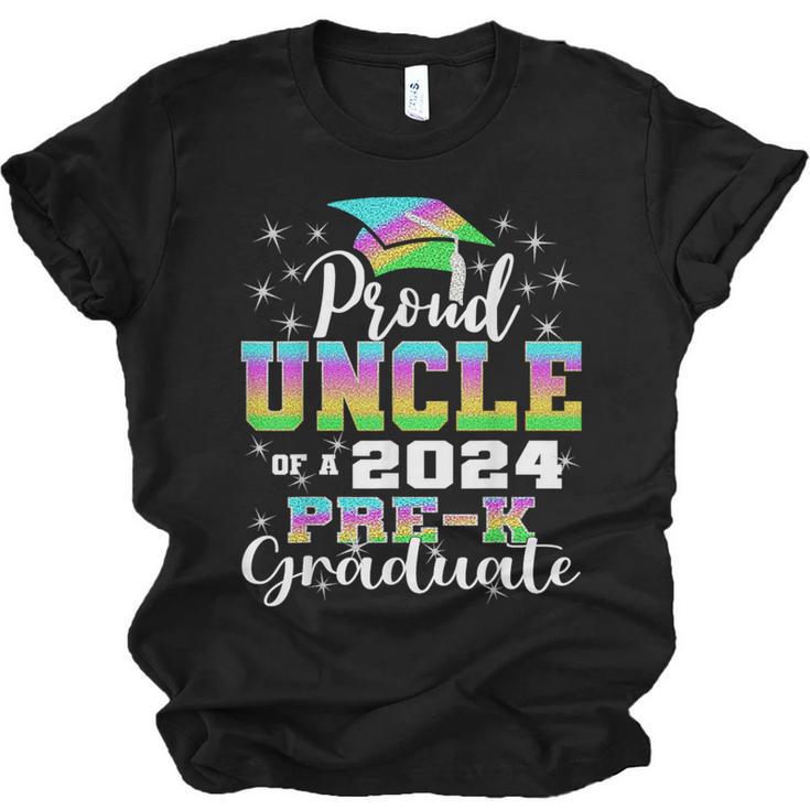 Proud Uncle Of PreK School Graduate 2024 Graduation Uncle Unisex Jersey T-Shirt