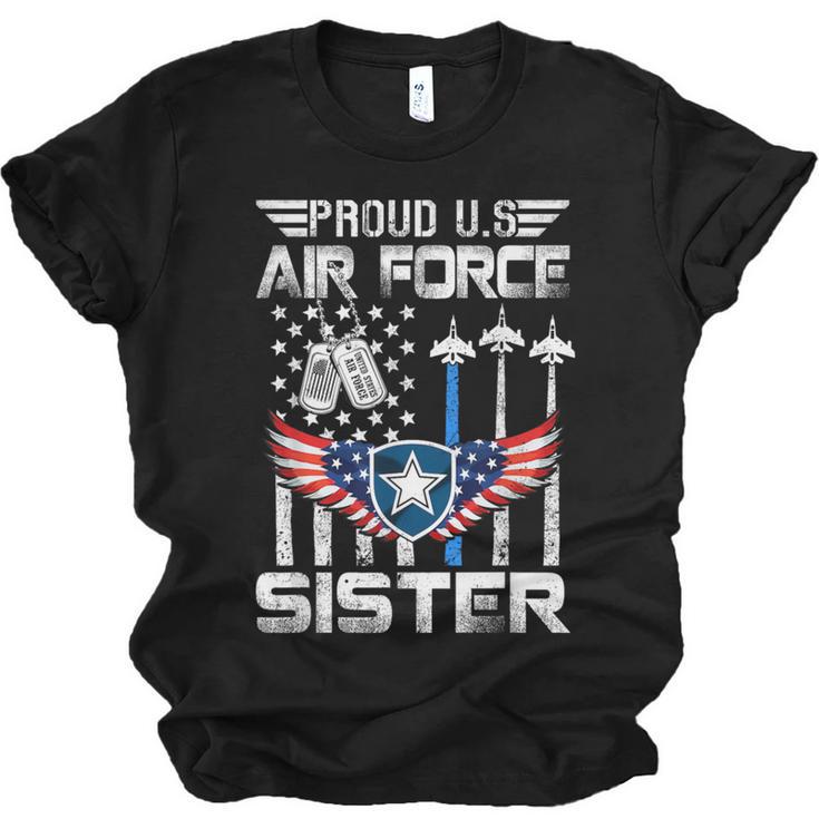 Proud US Air Force Sister Flag Air Force Graduation Sister Unisex Jersey T-Shirt