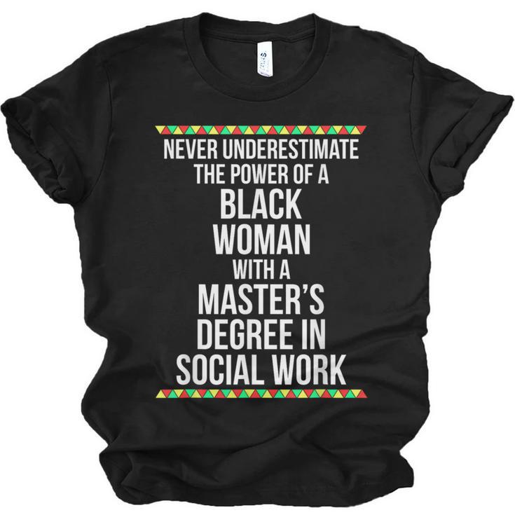 Queen MSW Social Work Masters Graduation Unisex Jersey T-Shirt