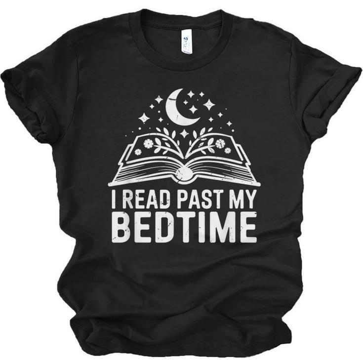 I Read Past My Bedtime Book Lover For Women Men Kids Unisex Jersey T-Shirt