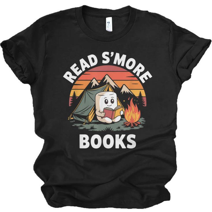 Read S'More Books Cute Campfire Reading Book Lovers Unisex Jersey T-Shirt