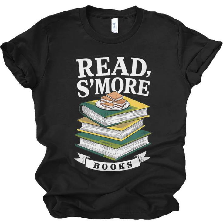 Read S'More Books Marshmallow Reading Smores Unisex Jersey T-Shirt