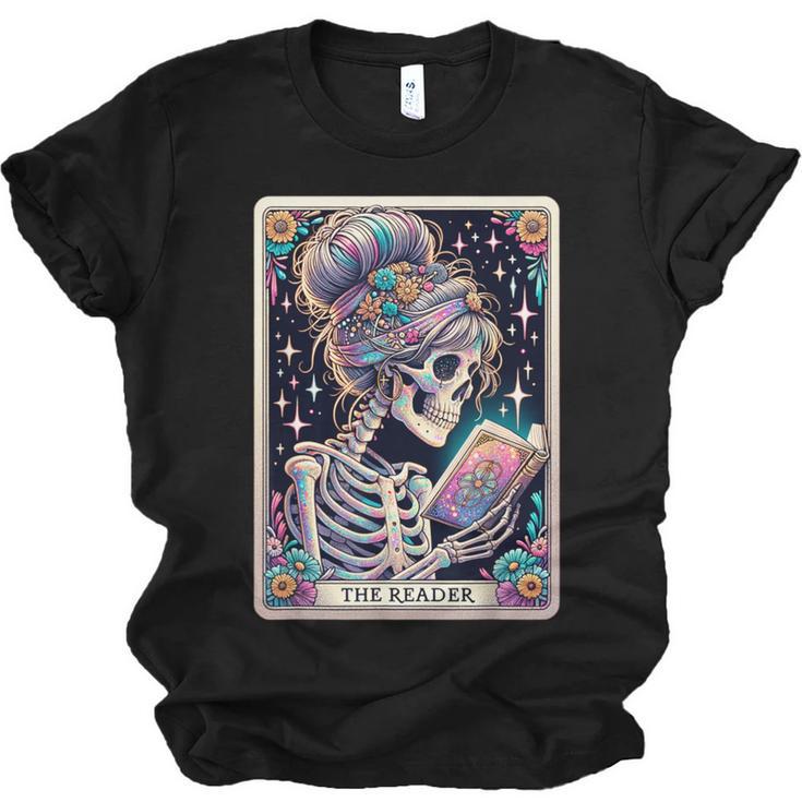 The Reader Tarot Card Women Book Lover Librarian Read Unisex Jersey T-Shirt