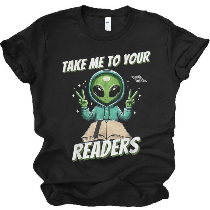 Take Me To Your Readers Across America Read More Books Unisex Jersey T-Shirt