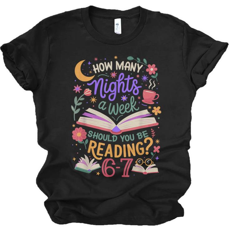 Reading 6 7 Meme Six Seven Cozy Book Lover Teacher Unisex Jersey T-Shirt