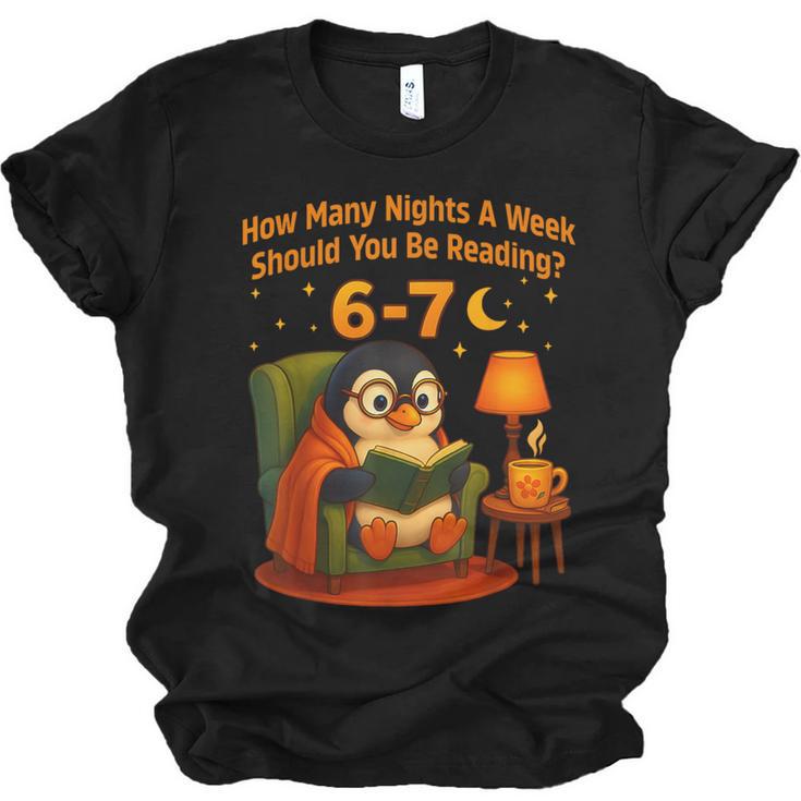 Reading 6 7 Six Seven Meme English Teacher Book Lover Unisex Jersey T-Shirt