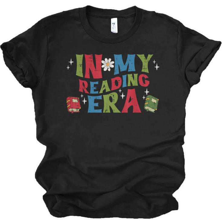 In My Reading Era Read Book Librarian Teacher Men Women Kids Unisex Jersey T-Shirt