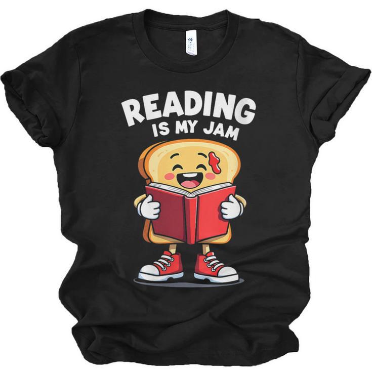 Reading Is My Jam I Love To Read Books Unisex Jersey T-Shirt
