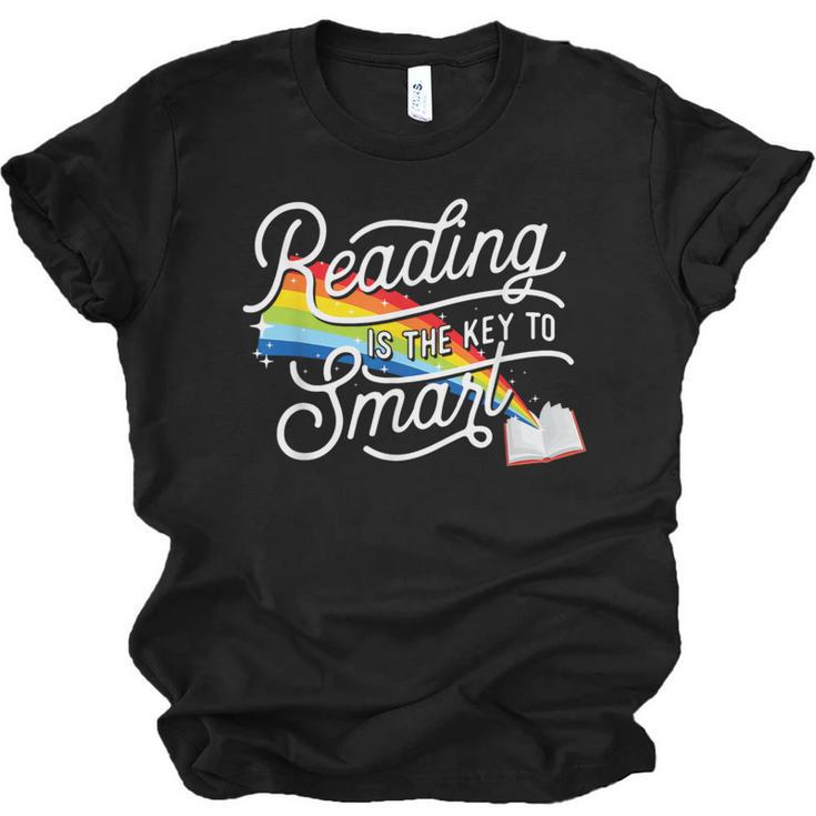 Reading Is The Key To Smart Book Lover Bookworm Reader Unisex Jersey T-Shirt