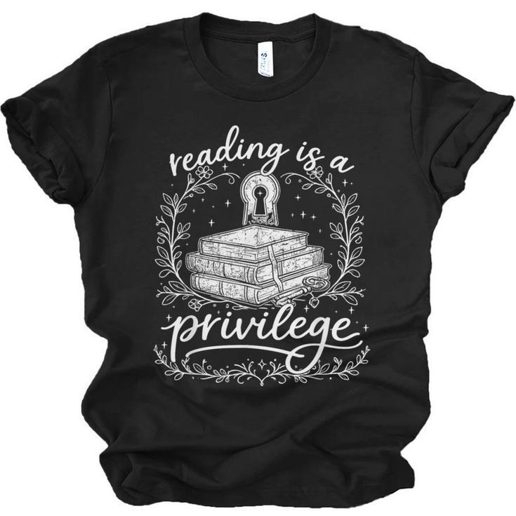 Reading Is A Privilege Vintage Reading Lover Books Unisex Jersey T-Shirt