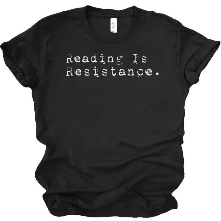 Reading Is Resistance Banned Books Unisex Jersey T-Shirt
