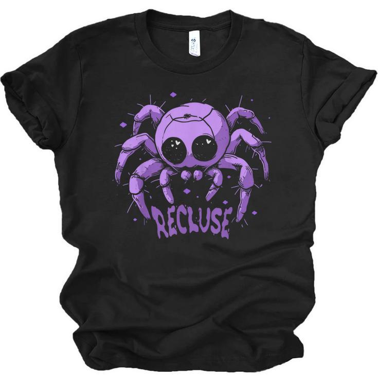 Recluse Pastel Goth Spider Shy Introvert Creepy Cute Kawaii Unisex Jersey T-Shirt