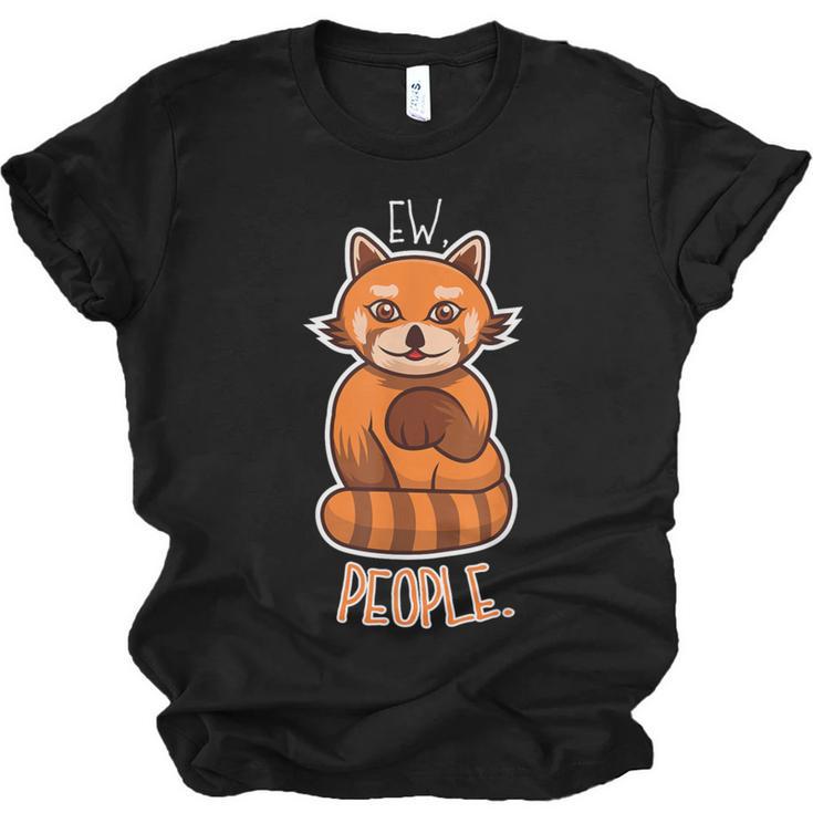 Red Panda Introvert For Red Pandas Fan Unisex Jersey T-Shirt