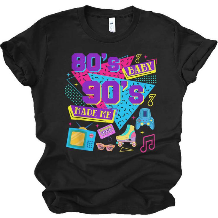 Retro 1980s 80's Baby 1990s 90's Made Me Nostalgia Birthday Unisex Jersey T-Shirt