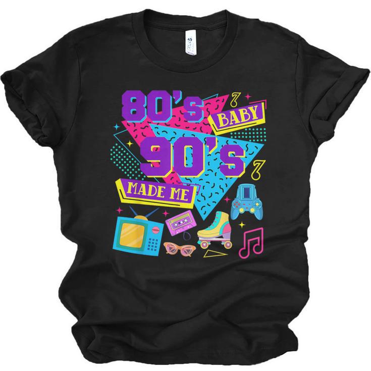 Retro 1980s 80's Baby 1990s 90's Made Me Nostalgia Birthday Unisex Jersey T-Shirt