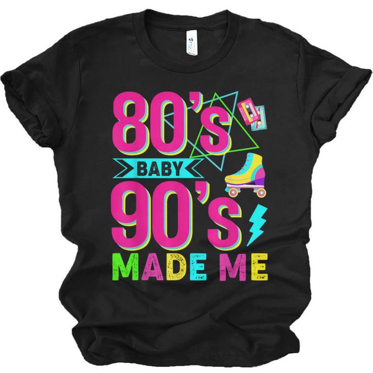 Retro 1980s 80's Baby 1990s 90's Made Me Nostalgia Vibes Unisex Jersey T-Shirt