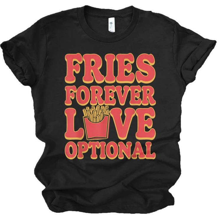 Retro Fast Food Nostalgia Vintage Diner Fries Shakes Burgers Unisex Jersey T-Shirt