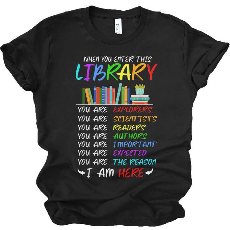 Retro Librarian Book Reader Library Book Reading Unisex Jersey T-Shirt
