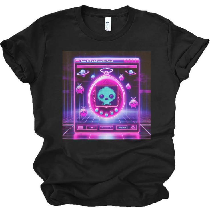 Retro Nostalgia Vaporwave- Error 404 Unisex Jersey T-Shirt