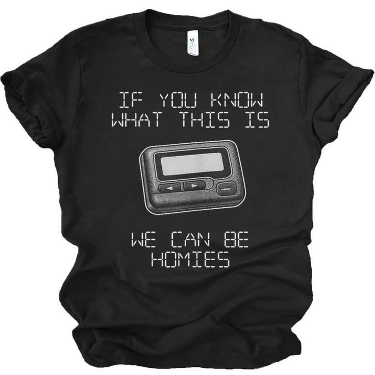 Retro Pager 90s Nostalgia Unisex Jersey T-Shirt