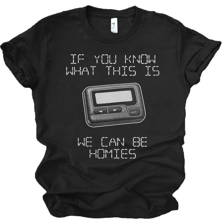 Retro Pager 90s Nostalgia Unisex Jersey T-Shirt