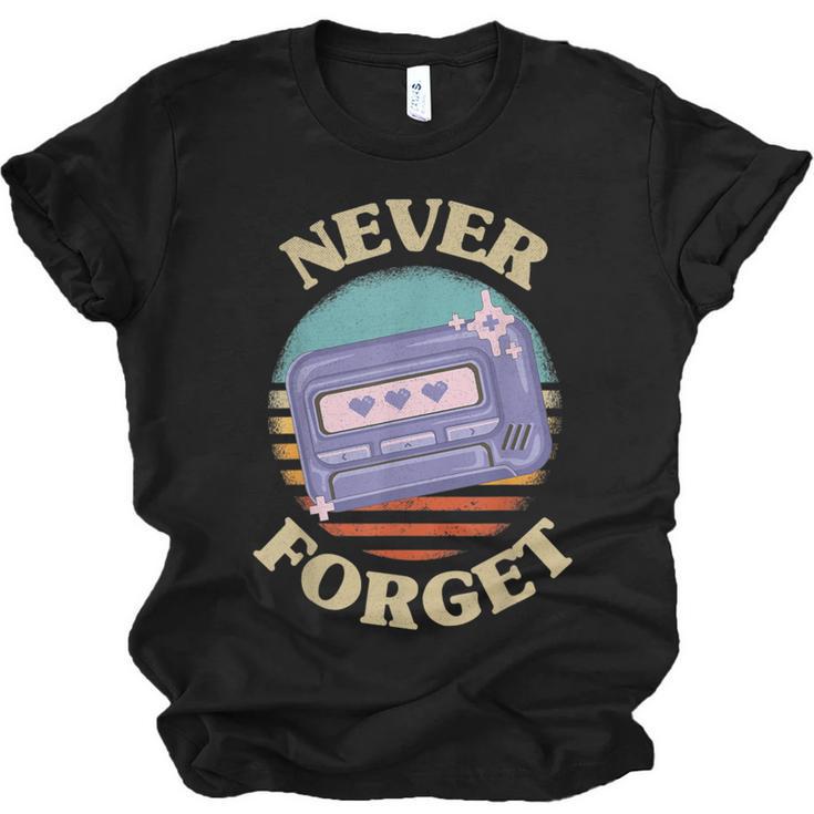 Retro Pager Never Forget Nostalgia Vintage Unisex Jersey T-Shirt