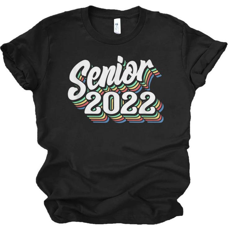 Retro Senior Class Of 2022 Men Women Graduation 90's Grad Unisex Jersey T-Shirt