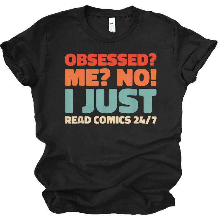 Retro Superheroes Art Graphic Novels Vintage Comic Books Unisex Jersey T-Shirt