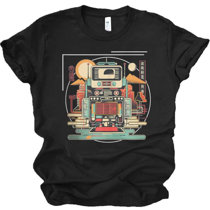 Retro Tech Stack 80s 90s Nostalgia Analog Devices Unisex Jersey T-Shirt