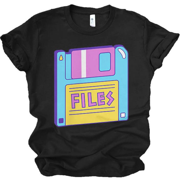 Retro TechnologyOld School Floppy Nostalgia 90s Generation Unisex Jersey T-Shirt