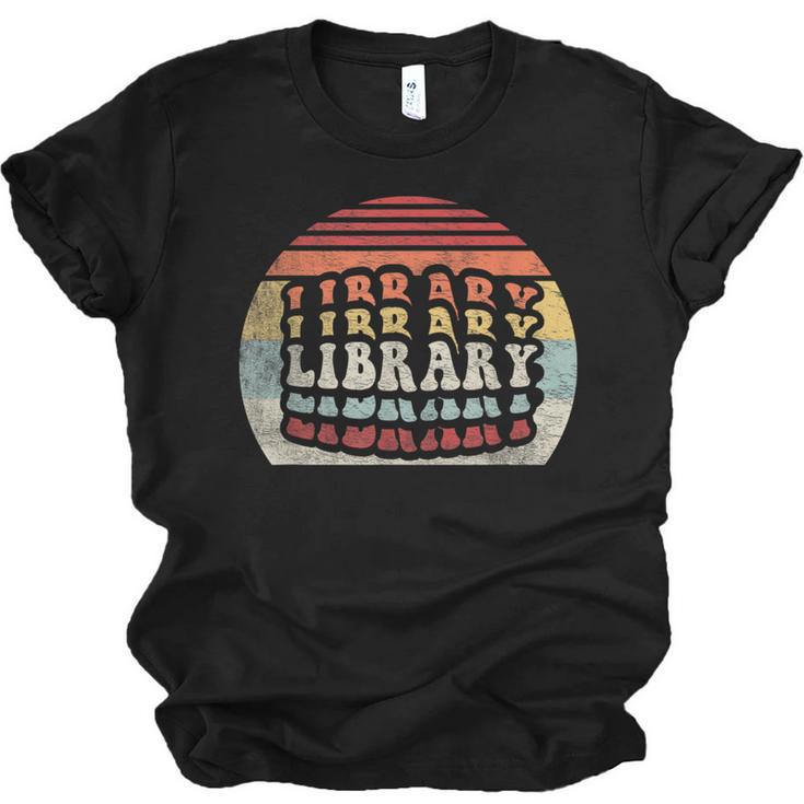 Retro Vintage Bookworm Library Shirt Book Lover Unisex Jersey T-Shirt