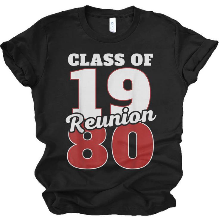 Reunion 1980 Class Of 1980 Reunion 80 Graduation 1980 Unisex Jersey T-Shirt