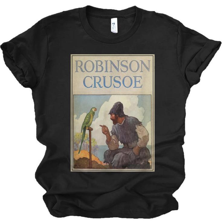 Robinson Crusoe Book Cover 1920 Unisex Jersey T-Shirt