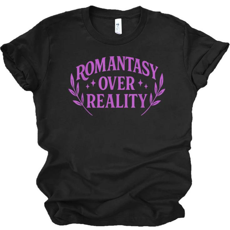 Romantasy Book Reader Aesthetic With Fantasy Feels Unisex Jersey T-Shirt