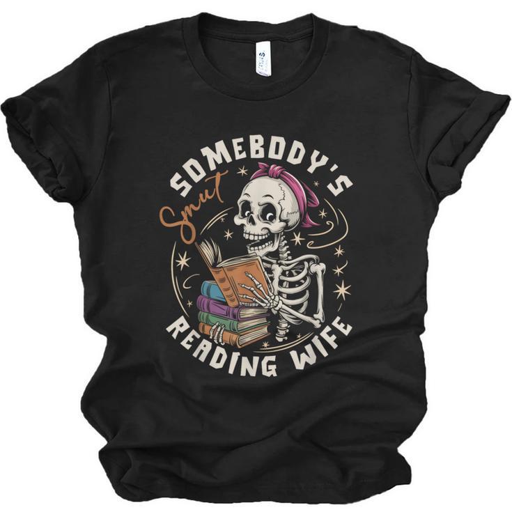 S Mut Book Spicy Romance Somebody's S Mut Reading Wife Unisex Jersey T-Shirt