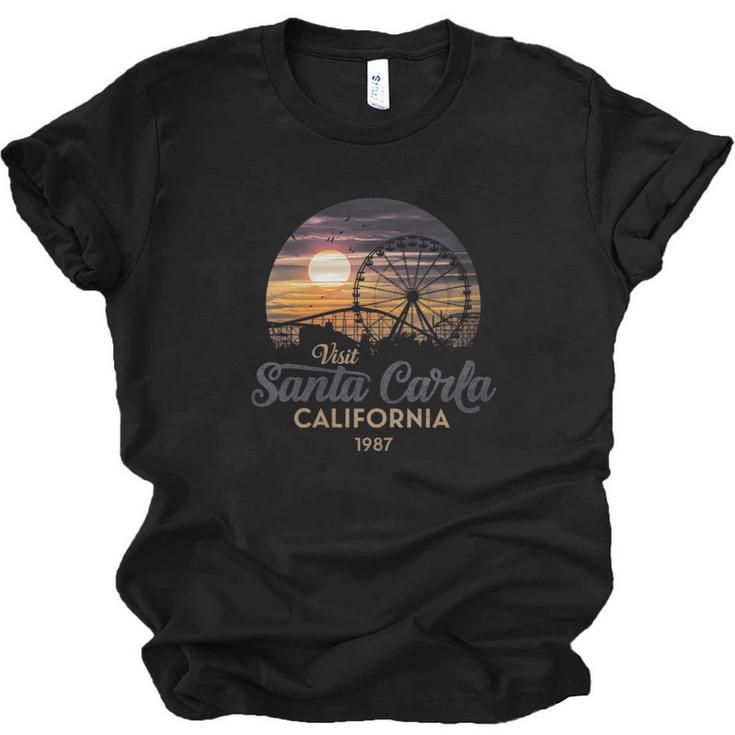 Santa Carla 1987 California Retro Sunset Nostalgia Unisex Jersey T-Shirt