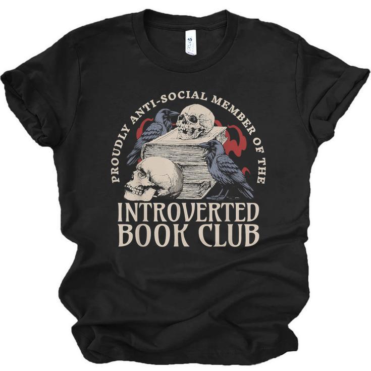 Sarcastic Proud Anti Social Member Of Introverted Book Club Unisex Jersey T-Shirt