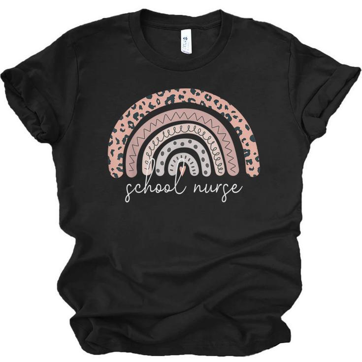 School Nurse Appreciation Rainbow Graduation Medical Nursing Unisex Jersey T-Shirt