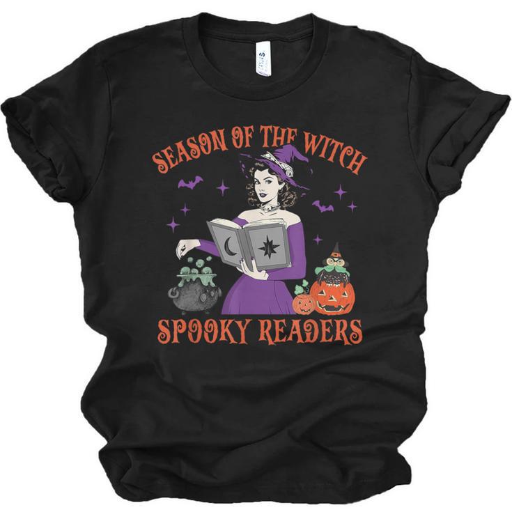 Season Of The Witch Spooky Readers Spell Book Hallowen Unisex Jersey T-Shirt