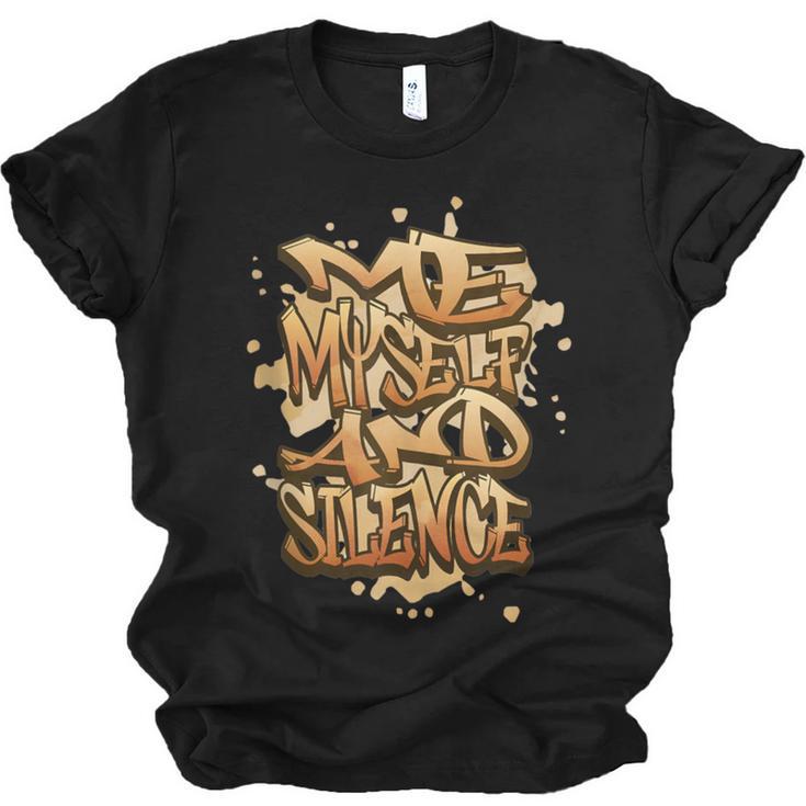 Self Care Introvert Relaxation Me Myself And Silence Retro Unisex Jersey T-Shirt