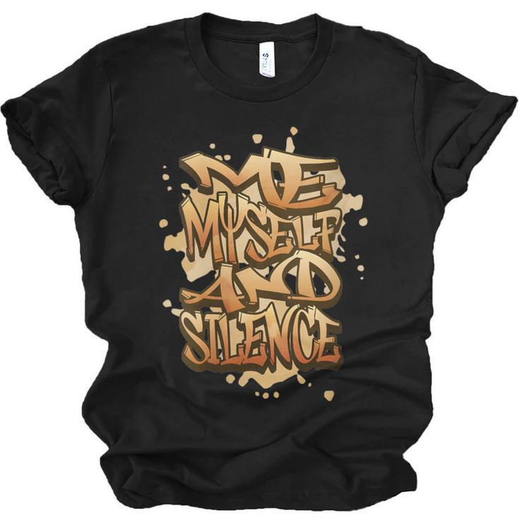 Self Care Introvert Relaxation Me Myself And Silence Retro Unisex Jersey T-Shirt
